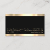 Beruflich Consulting Elegant Imobiliária Logo Visitenkarte (Rückseite)