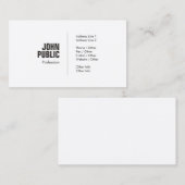 Beruflich Creative Minimal Trendy Graphic Schlicht Visitenkarte (Vorne/Hinten)
