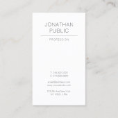 Beruflich Creative Modern Sleek Schlicht Luxus Visitenkarte (Rückseite)