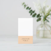 Beruflich Creative Modern Sleek Schlicht Luxus Visitenkarte (Stehend Vorderseite)