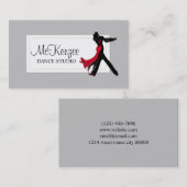 Beruflich Dance Studio, Instructor Business Visitenkarte (Vorne/Hinten)