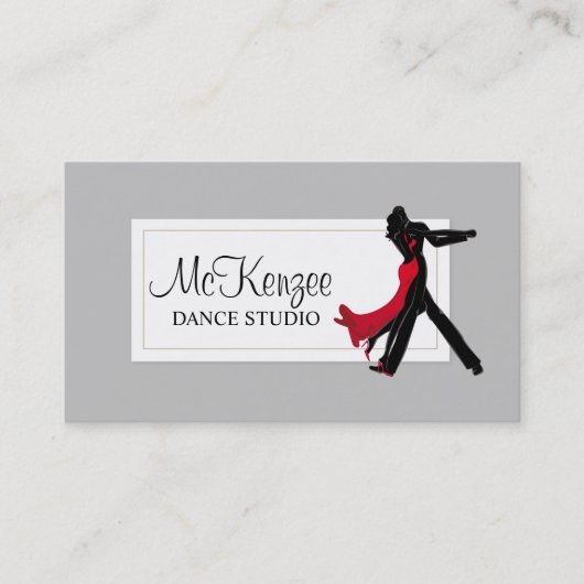 Beruflich Dance Studio, Instructor Business Visitenkarte (Vorderseite)