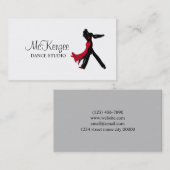 Beruflich Dance Studio, Instructor Business Visitenkarte (Vorne/Hinten)