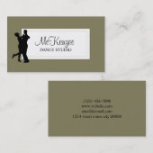 Beruflich Dance Studio, Instructor Business Visitenkarte (Vorne/Hinten)