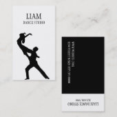 Beruflich Dance Studio, Instructor Visitenkarte (Vorne/Hinten)
