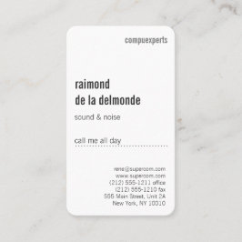 Beruflich, Deluxe Visitenkarte