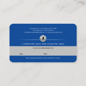 Beruflich Dental | Blue Dentist Terminkarte (Rückseite)