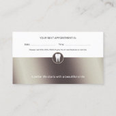 Beruflich Dental | Goldzahnarzt Terminkarte (Rückseite)