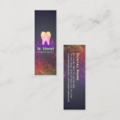 Beruflich Dentalklinik-Rose Gold-Stand Mini Visitenkarte (Vorne/Hinten)