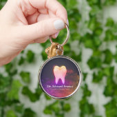 Beruflich Dentalklinik-Rose Gold-Stand Schlüsselanhänger (Hand)