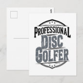 Beruflich-Disk-Golfer | Disk Golf Postkarte (Vorne/Hinten)
