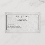 Beruflich Doctor Gray Black Personalisiert Visitenkarte (Vorderseite)