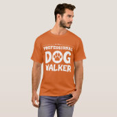 Beruflich Dog Walker Mädchenjunge T-Shirt (Vorne ganz)