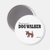 Beruflich Dog Walker Magnet (Vorderseite/Rückseite)