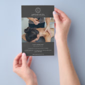 Beruflich Dunkelgrau Wellness-Center Wellness Eleg Flyer (Handgriff)