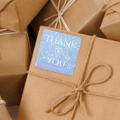 Beruflich Dusty Blue Glitzer Danke Stickers