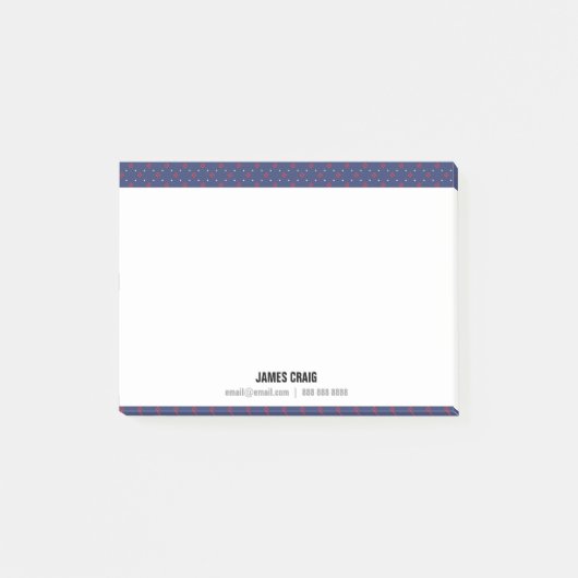 Beruflich einfach für ihn Clean Masculine Basic Post-it Klebezettel (Vorderseite)