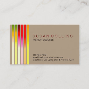 Beruflich Einfach Schlicht gestreifte Elegant Mode Visitenkarte