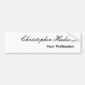 Beruflich Einfach Schlicht modern Minimalistisch Autoaufkleber (Vorne)