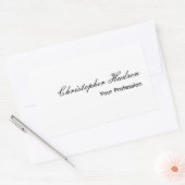 Beruflich Einfach Schlicht modern Minimalistisch Rechteckiger Aufkleber (Umschlag)