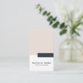 Beruflich einfache moderne Geometrie Visitenkarte (Stehend Vorderseite)