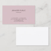 Beruflich Einfaches Design Modernes Elegantes Schl Visitenkarte (Vorne/Hinten)