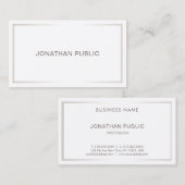 Beruflich Einfaches elegantes Design Modernes, Sch Visitenkarte (Vorne/Hinten)