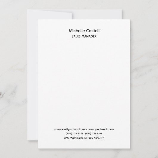 Beruflich Einzigartig klassisch einfach Ankündigung (Vorderseite)