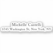 Beruflich Einzigartig klassisch einfach Aufkleber (Vorderseite)