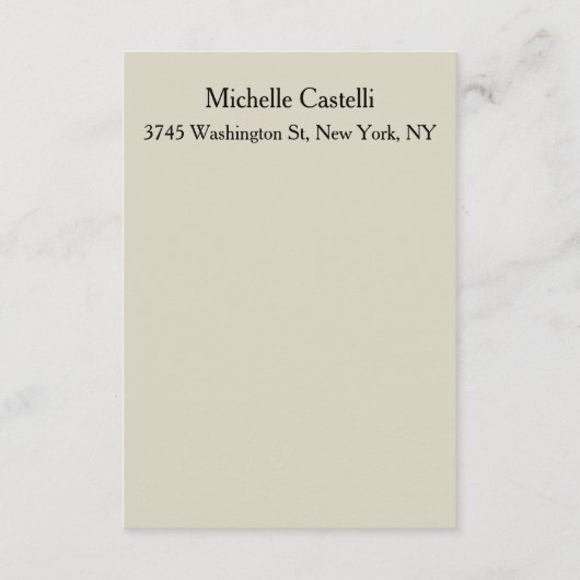 Beruflich Einzigartig klassisch einfach Begleitkarte (Vorderseite)