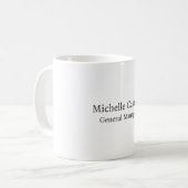 Beruflich Einzigartig klassisch einfach Kaffeetasse (Vorderseite Links)