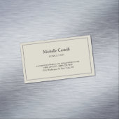 Beruflich Einzigartig klassisch einfach Magnetische Visitenkarte (Beispiel)