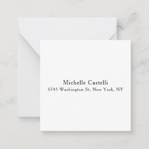 Beruflich Einzigartig klassisch einfach Mitteilungskarte