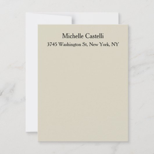 Beruflich Einzigartig klassisch einfach Mitteilungskarte (Vorderseite)