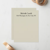 Beruflich Einzigartig klassisch einfach Mitteilungskarte (Vorderseite/Rückseite Beispiel)