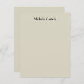 Beruflich Einzigartig klassisch einfach Mitteilungskarte (Vorne/Hinten)