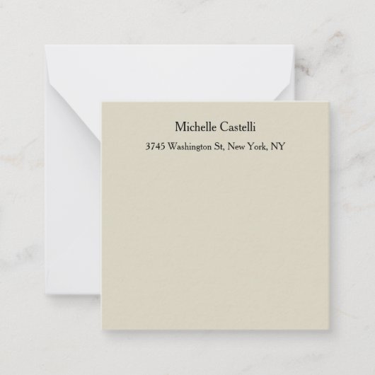 Beruflich Einzigartig klassisch einfach Mitteilungskarte (Vorderseite)