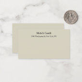 Beruflich Einzigartig klassisch einfach Mitteilungskarte (Vorderseite/Rückseite Beispiel)