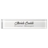 Beruflich Einzigartig klassisch einfach Namensplakette (Vorderseite)