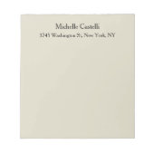 Beruflich Einzigartig klassisch einfach Notizblock (Vorderseite)