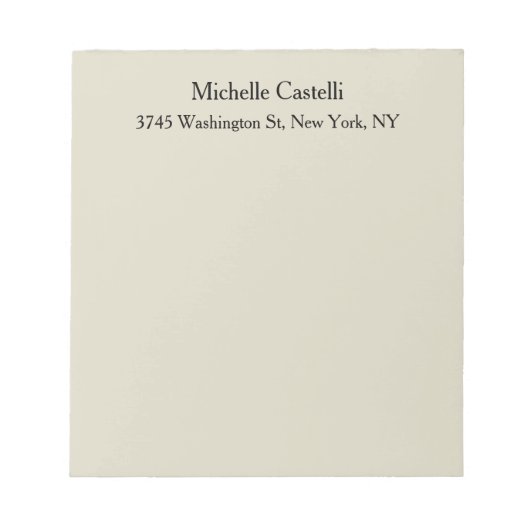 Beruflich Einzigartig klassisch einfach Notizblock (Vorderseite)