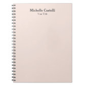 Beruflich Einzigartig klassisch einfach Notizblock (Vorderseite)