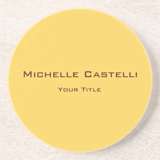 Beruflich Einzigartig klassisch einfach Schlicht Getränkeuntersetzer (Vorne)