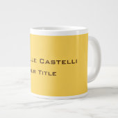 Beruflich Einzigartig klassisch einfach Schlicht Jumbo-Tasse (Vorderseite Rechts)