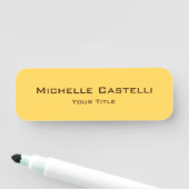 Beruflich Einzigartig klassisch einfach Schlicht Namensschild (Beispiel)