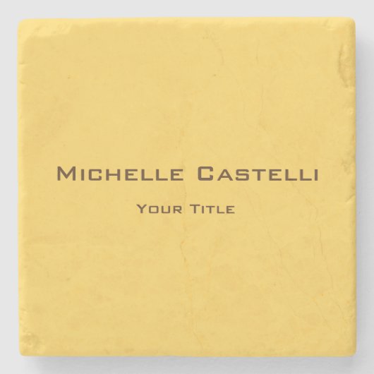 Beruflich Einzigartig klassisch einfach Schlicht Steinuntersetzer (Vorderseite)