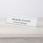 Beruflich Einzigartig klassisch einfach Schreibtischnamensplakette (Vorderseite )