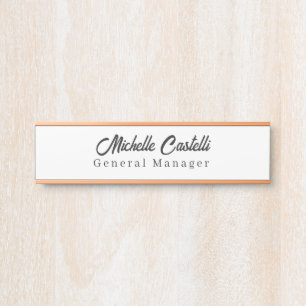 Beruflich Einzigartig klassisch einfach Türschild