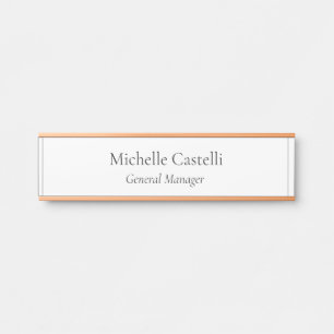 Beruflich Einzigartig klassisch einfach Türschild