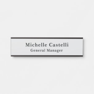 Beruflich Einzigartig klassisch einfach Türschild